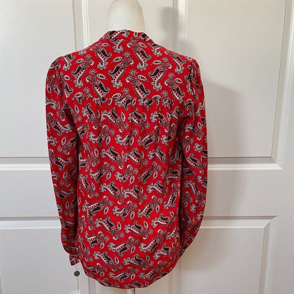 Abbie Paisley-print Silk-crepe Blouse from VERONICA BEARD - Picture 8 of 11